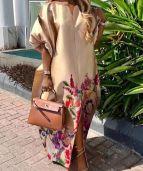 Long Light Brown Dress